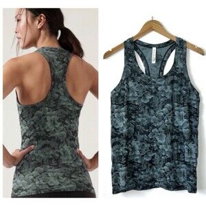 Athleta Momentum Seamless Floral Racerback Tank Top Women’s Medium EUC